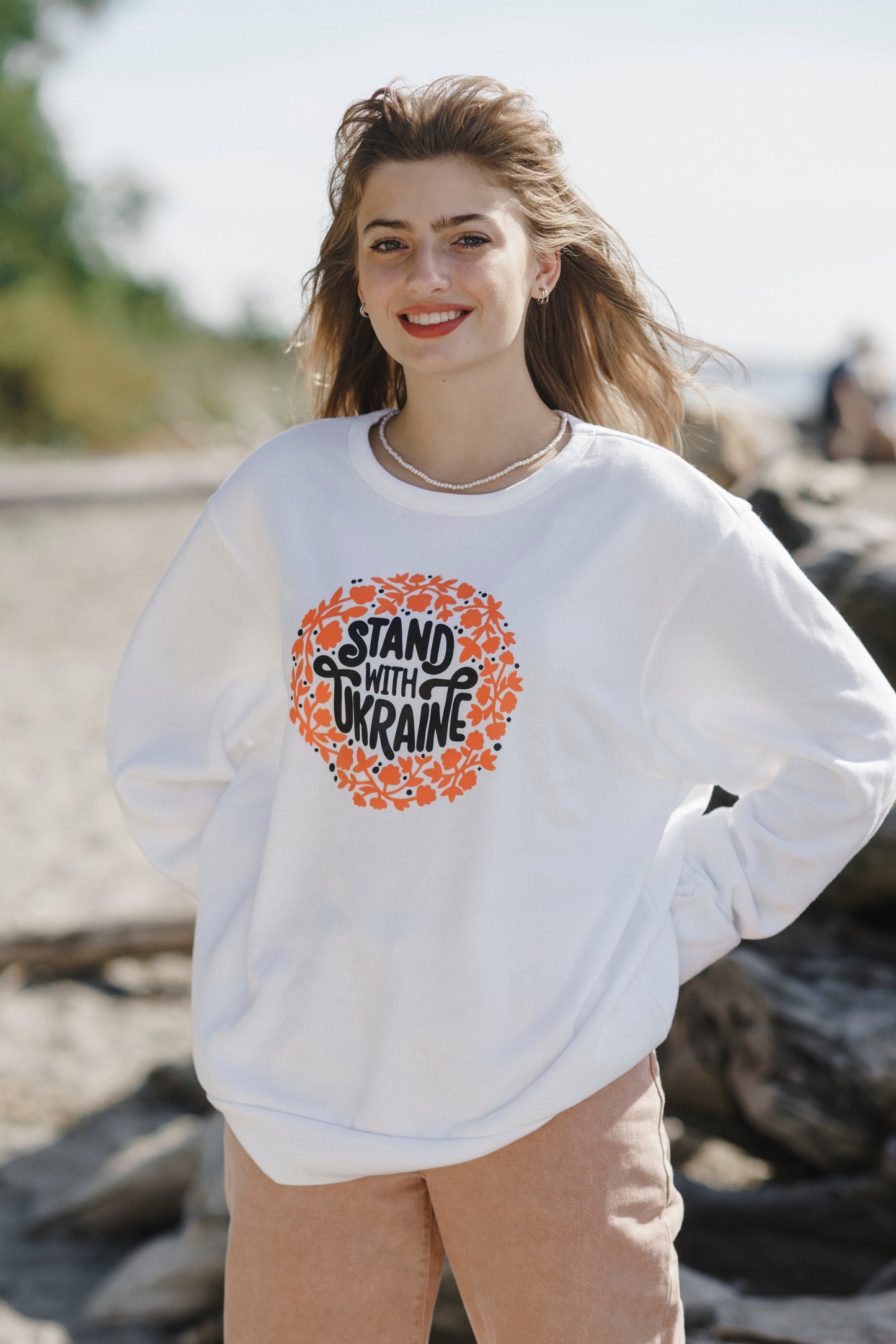 Stand with Ukraine Crewneck Sweatshirt