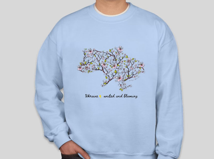 Blossom Map of Ukraine Crewneck Sweater