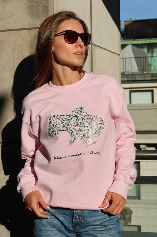 Blossom Map of Ukraine Crewneck Sweater
