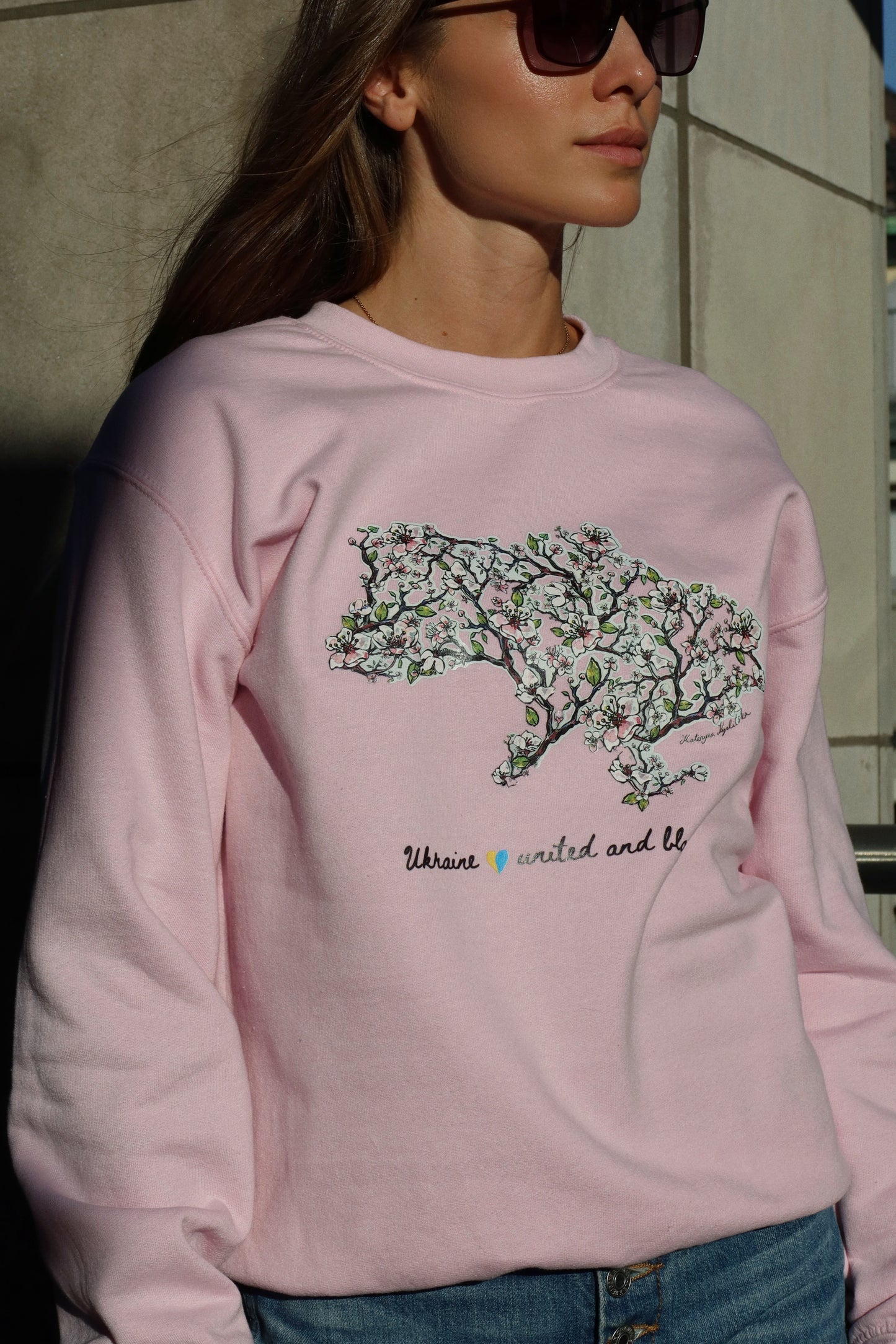 Blossom Map of Ukraine Crewneck Sweater