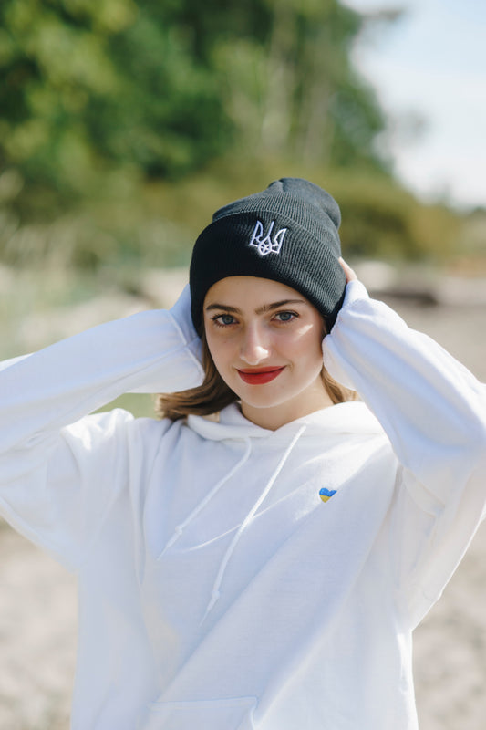 Embroidered Trident Beanie